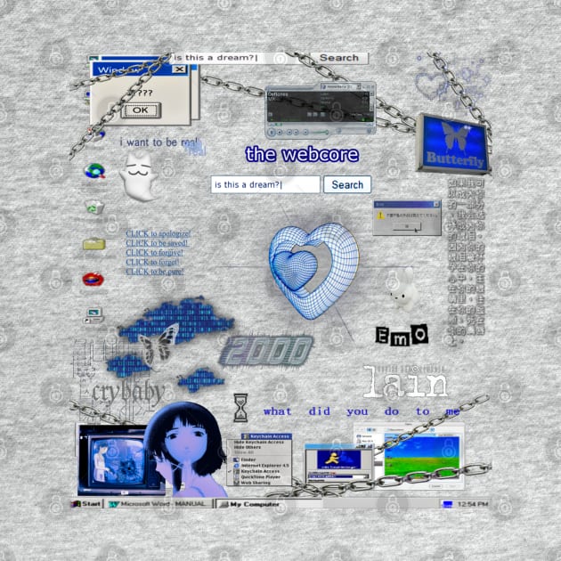 Cybercore World Blue Aesthetic by Cyber Cyanide